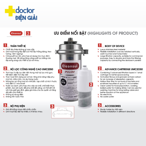 Máy lọc nước Mitsubishi Cleansui MP02-4